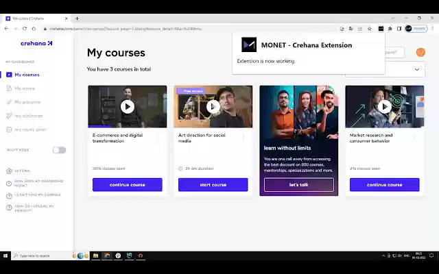 Monet Crehana from Chrome web store to be run with OffiDocs Chromium online Monet Crehana from Chrome web store to be run with OffiDocs Chromium online