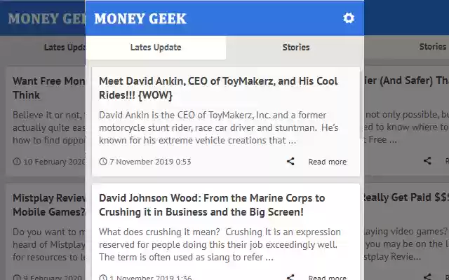 Money Geek LATEST YOUR MONEY GEEK  from Chrome web store to be run with OffiDocs Chromium online
