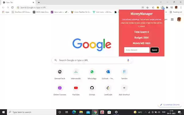 Money Manager  from Chrome web store to be run with OffiDocs Chromium online