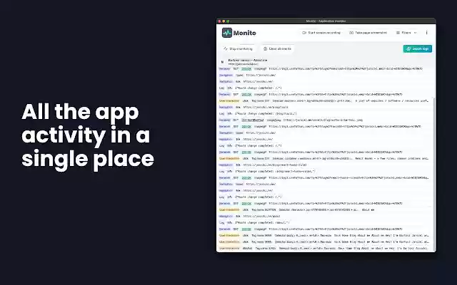 Monito  from Chrome web store to be run with OffiDocs Chromium online