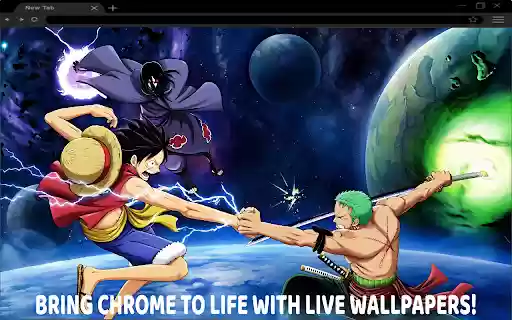 Monkey D. Luffy Itachi UchihaRoronoa Zoro Live Wallpaper  from Chrome web store to be run with OffiDocs Chromium online