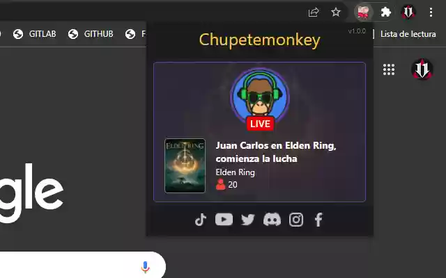 Monkey Tracking  from Chrome web store to be run with OffiDocs Chromium online