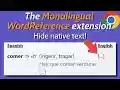 Monolingual WordReference from Chrome web store to be run with OffiDocs Chromium online Monolingual WordReference from Chrome web store to be run with OffiDocs Chromium online