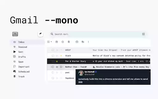 monomail  from Chrome web store to be run with OffiDocs Chromium online