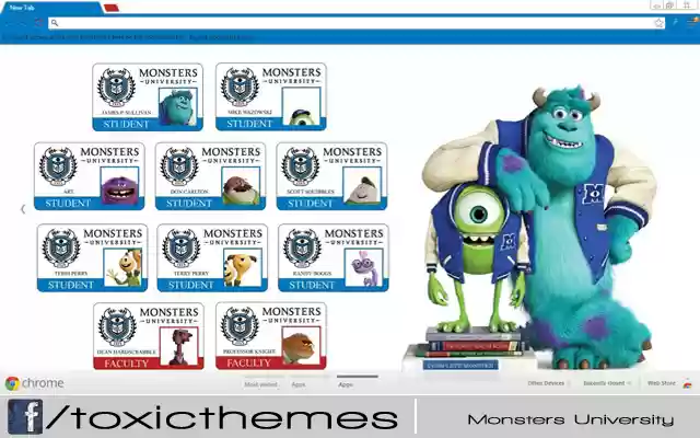 Monsters University  from Chrome web store to be run with OffiDocs Chromium online