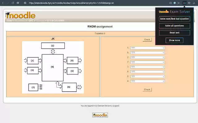 MOODLE Exam Solver from Chrome web store to be run with OffiDocs Chromium online MOODLE Exam Solver from Chrome web store to be run with OffiDocs Chromium online