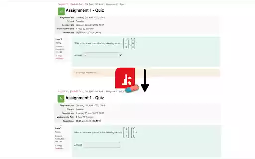 Moodle Quiz Hider from Chrome web store to be run with OffiDocs Chromium online Moodle Quiz Hider from Chrome web store to be run with OffiDocs Chromium online