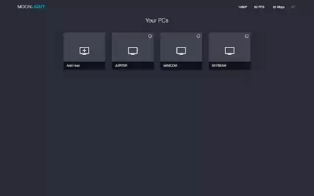 Moonlight Game Streaming  from Chrome web store to be run with OffiDocs Chromium online