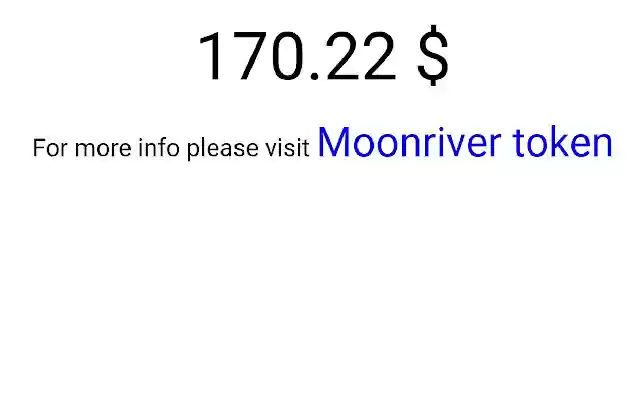 Moonriver price tracker  from Chrome web store to be run with OffiDocs Chromium online