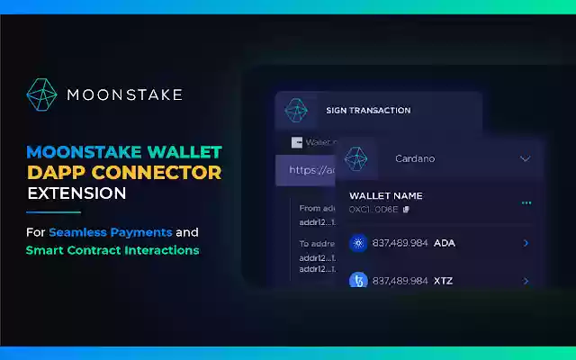 Moonstake Wallet DApp Connector Extension  from Chrome web store to be run with OffiDocs Chromium online