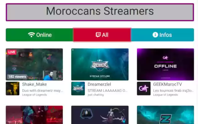 Moroccan Streamers (Beta) from Chrome web store to be run with OffiDocs Chromium online Moroccan Streamers (Beta) from Chrome web store to be run with OffiDocs Chromium online