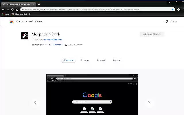 Morpheon Dark Clone with White Omnibox from Chrome web store to be run with OffiDocs Chromium online Morpheon Dark Clone with White Omnibox from Chrome web store to be run with OffiDocs Chromium online