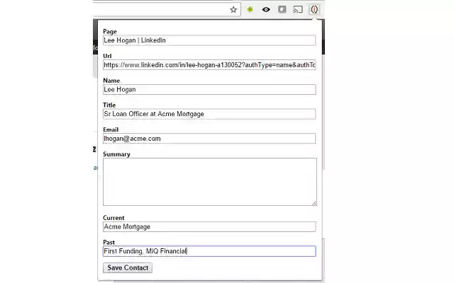 Mortgage iQ Contact Scraper  from Chrome web store to be run with OffiDocs Chromium online