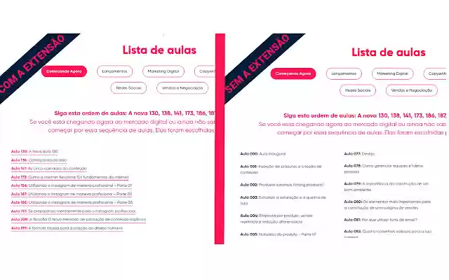 Mostra Aulas ONM  from Chrome web store to be run with OffiDocs Chromium online