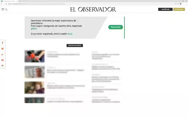 Mostrar contenido de El Observador  from Chrome web store to be run with OffiDocs Chromium online