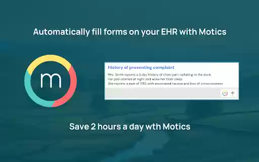 Motics: AI Assistant for EHRs  from Chrome web store to be run with OffiDocs Chromium online