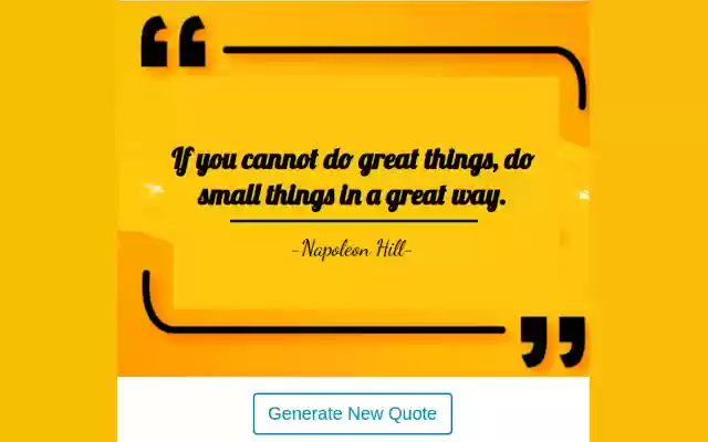Motivational Quotes  from Chrome web store to be run with OffiDocs Chromium online