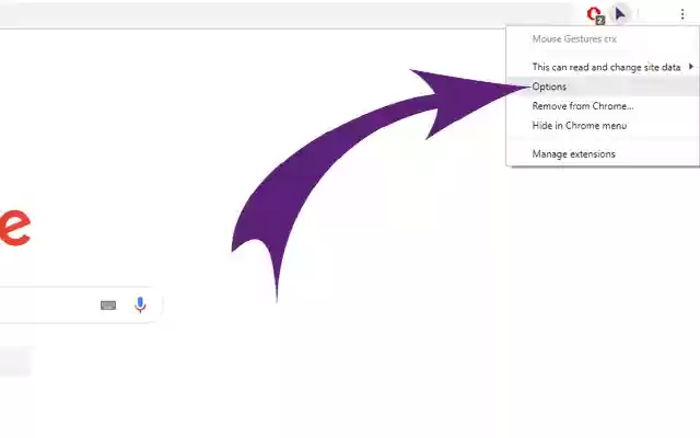 Mouse Gestures crx  from Chrome web store to be run with OffiDocs Chromium online