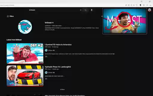 MrBeast  from Chrome web store to be run with OffiDocs Chromium online