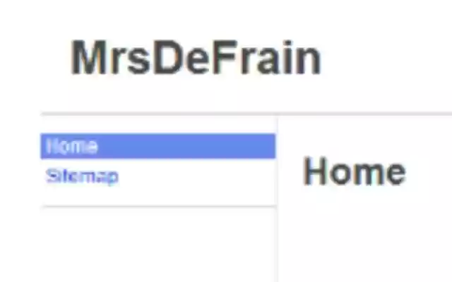 Mrs. De Frains Website from Chrome web store to be run with OffiDocs Chromium online Mrs. De Frains Website from Chrome web store to be run with OffiDocs Chromium online