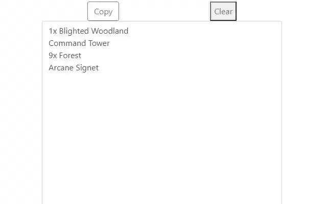 MTG Card Extension  from Chrome web store to be run with OffiDocs Chromium online