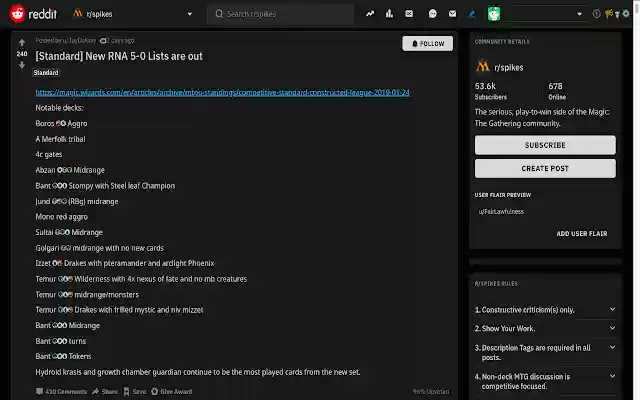 MTG Display Color Names  from Chrome web store to be run with OffiDocs Chromium online