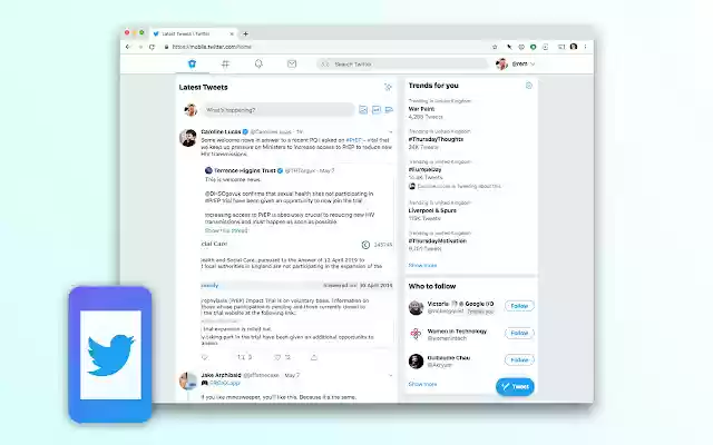 m tweet  from Chrome web store to be run with OffiDocs Chromium online