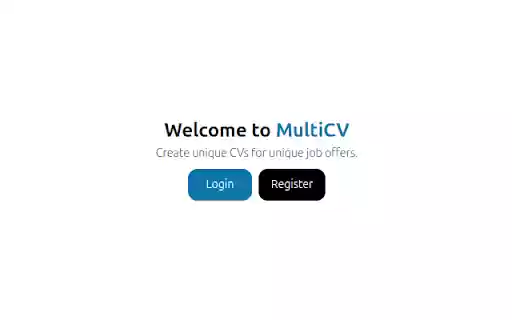 MultiCV  from Chrome web store to be run with OffiDocs Chromium online