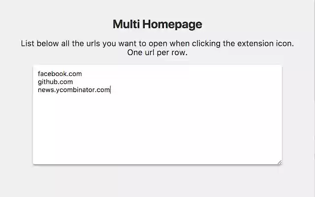 Multi Homepage from Chrome web store to be run with OffiDocs Chromium online Multi Homepage from Chrome web store to be run with OffiDocs Chromium online