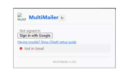 MultiMailer  from Chrome web store to be run with OffiDocs Chromium online