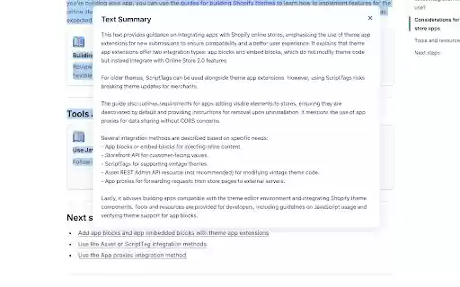 Multiple AI Summarizer  from Chrome web store to be run with OffiDocs Chromium online