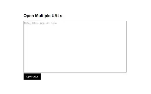 Multi URL Opener  from Chrome web store to be run with OffiDocs Chromium online