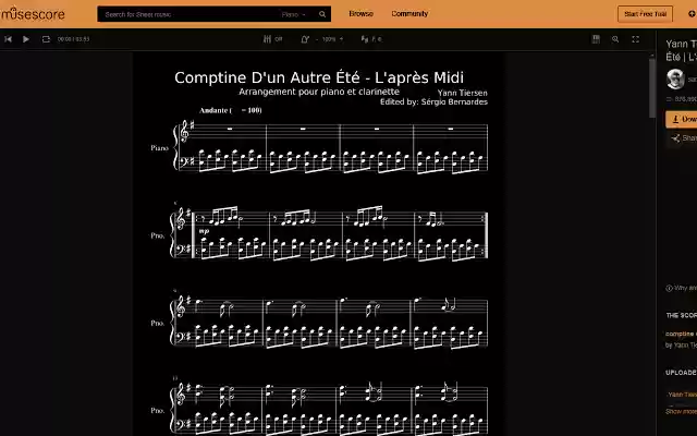Musescore Lazy Dark Theme from Chrome web store to be run with OffiDocs Chromium online Musescore Lazy Dark Theme from Chrome web store to be run with OffiDocs Chromium online