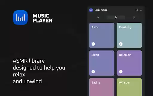 Music Player Radio ASMR from Chrome web store to be run with OffiDocs Chromium online Music Player Radio ASMR from Chrome web store to be run with OffiDocs Chromium online