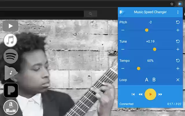 Music Speed Changer  from Chrome web store to be run with OffiDocs Chromium online
