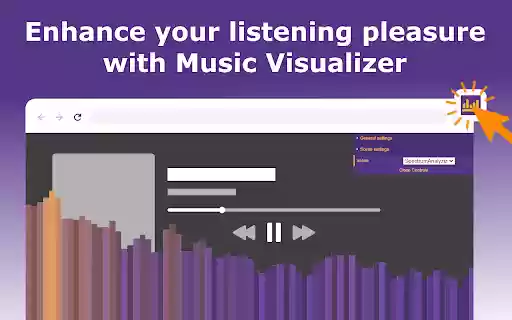 Music Visualizer  from Chrome web store to be run with OffiDocs Chromium online