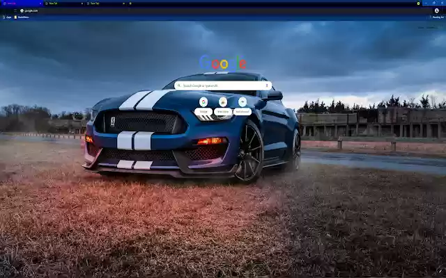 Mustang Shelby Blue 2560X1440 Blue Theme  from Chrome web store to be run with OffiDocs Chromium online