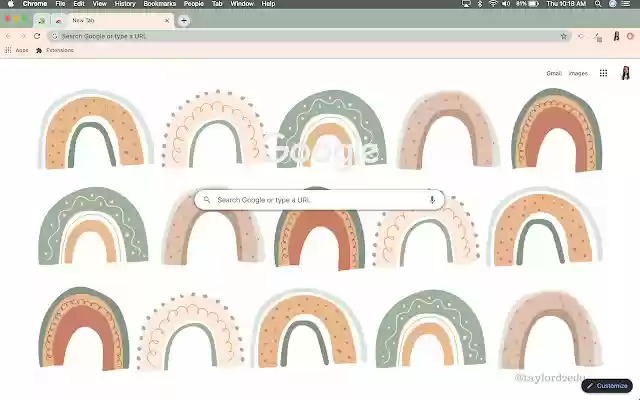Muted Rainbow  from Chrome web store to be run with OffiDocs Chromium online