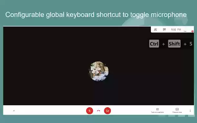 Mute for Google Meet™  from Chrome web store to be run with OffiDocs Chromium online