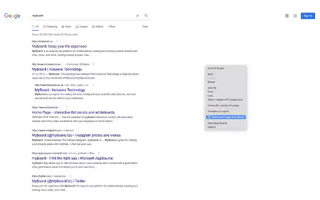 MyBoard Quicksave  from Chrome web store to be run with OffiDocs Chromium online