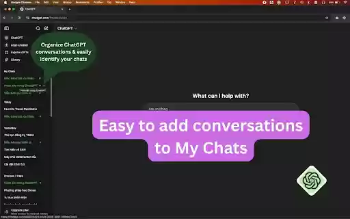 Mychats for ChatGPT  from Chrome web store to be run with OffiDocs Chromium online