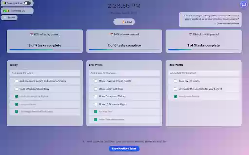 My Checklist New Tab  from Chrome web store to be run with OffiDocs Chromium online