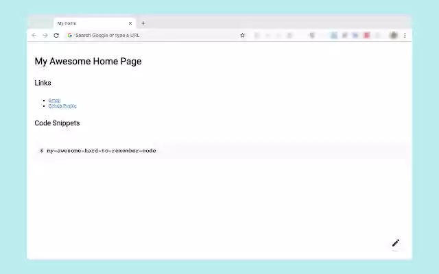 My Custom Home  from Chrome web store to be run with OffiDocs Chromium online