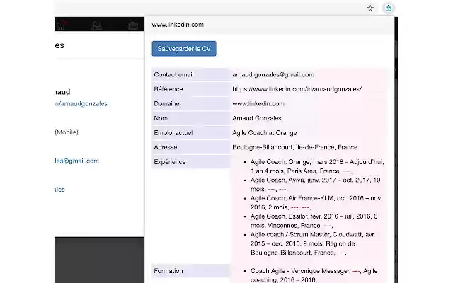 MyCVThèque Chrome extension  from Chrome web store to be run with OffiDocs Chromium online