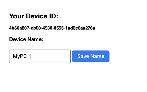 My Device ID from Chrome web store to be run with OffiDocs Chromium online My Device ID from Chrome web store to be run with OffiDocs Chromium online
