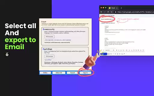 My Dictionary Lingok  from Chrome web store to be run with OffiDocs Chromium online