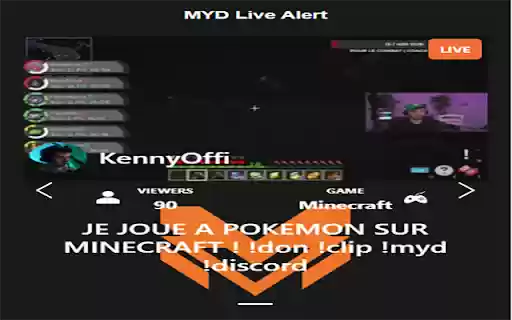 MYD Live Alert from Chrome web store to be run with OffiDocs Chromium online MYD Live Alert from Chrome web store to be run with OffiDocs Chromium online