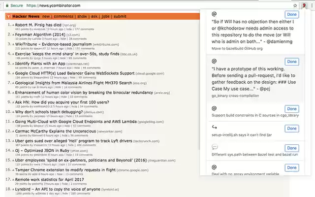 My ears are burning  from Chrome web store to be run with OffiDocs Chromium online