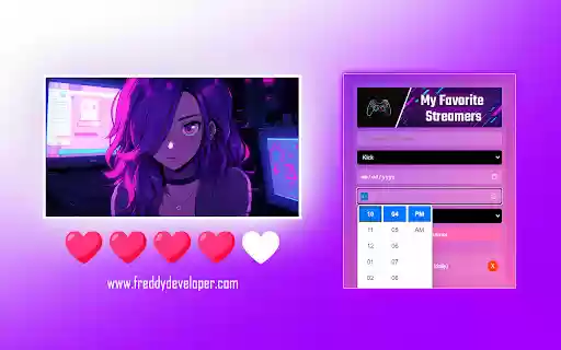 My Favorite Streamers  from Chrome web store to be run with OffiDocs Chromium online