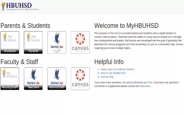 MyHBUHSD  from Chrome web store to be run with OffiDocs Chromium online
